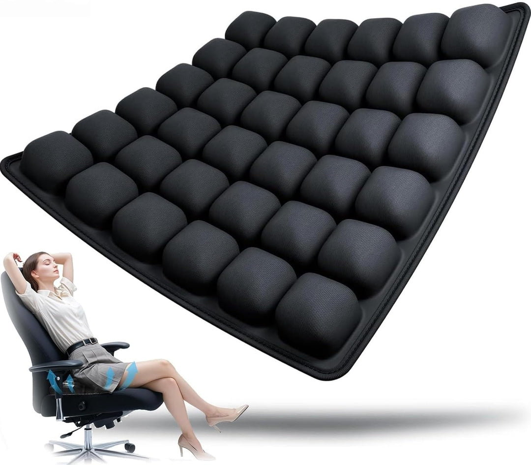 Oppustelig Rejseat Cushion med Ergonomisk Trykaflastning – AirComfort