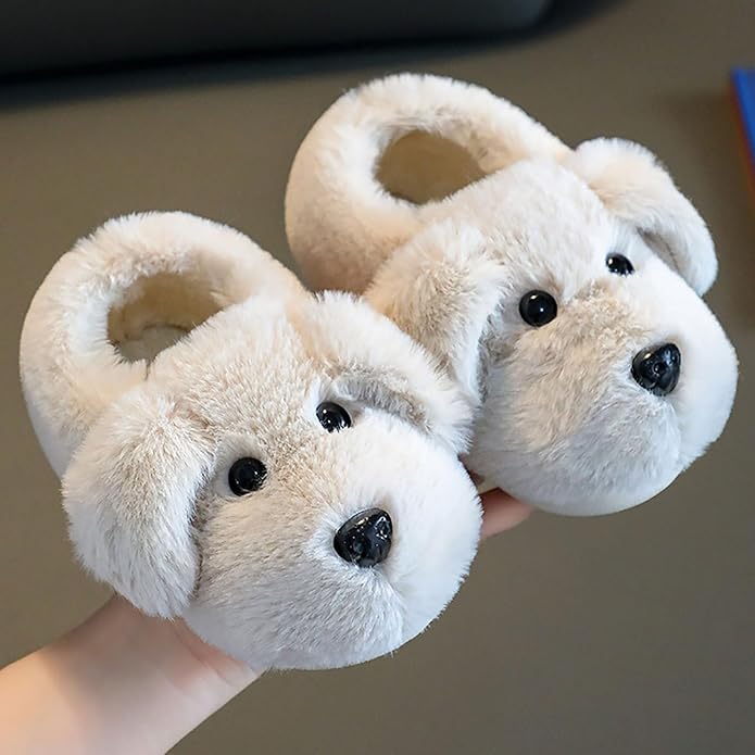 Børnehjemmesko med hundedesign – PuppyPaws