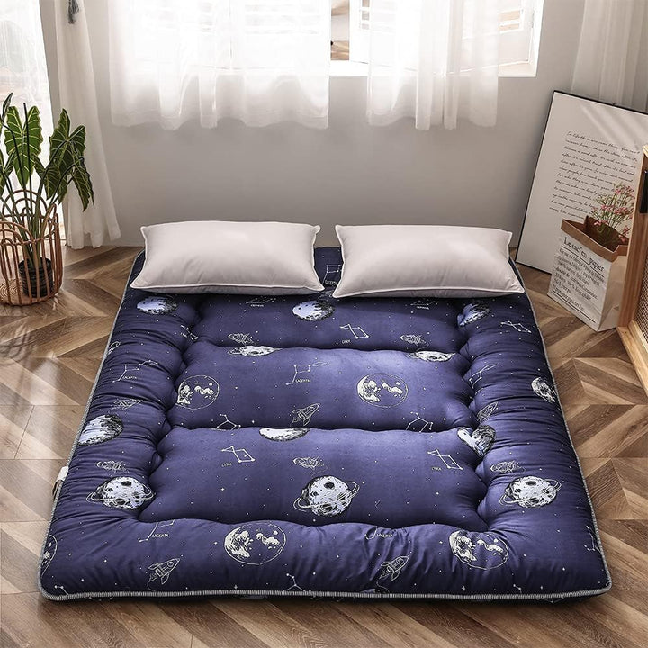 Foldbart japansk futon gulvmadras med hukommelsesskumsstøtte – Arivon