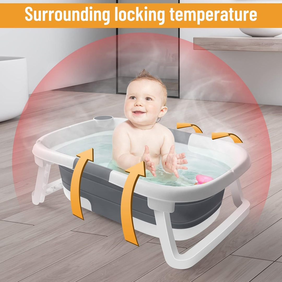 Sammenklappelig babybadekar med net – BathNest