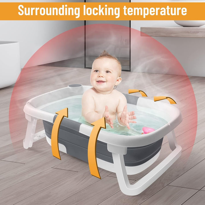 Sammenklappelig babybadekar med net – BathNest