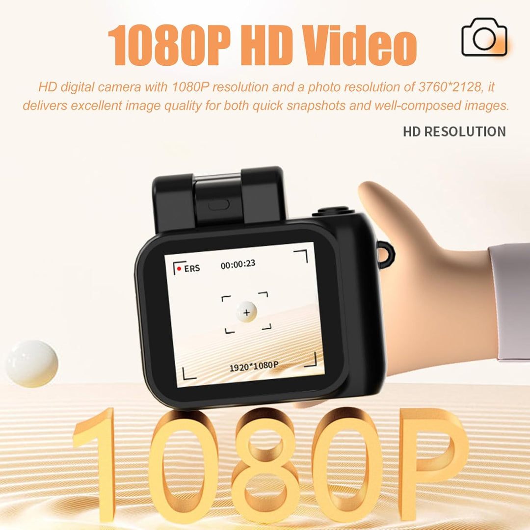 Mini nøglering digital kamera med 1080P video og retro design – Rivoma