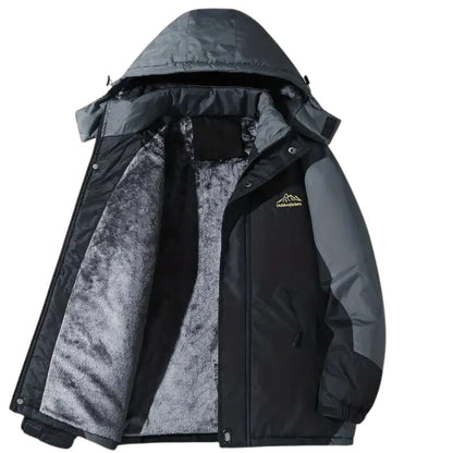 Herren-vinter-outdoorjakke med hætte – Roderik