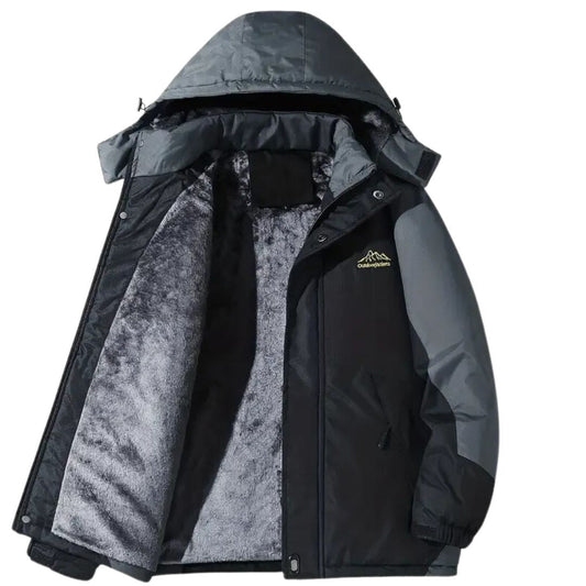 Herren-vinter-outdoorjakke med hætte – Roderik