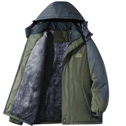 Herren-vinter-outdoorjakke med hætte – Roderik