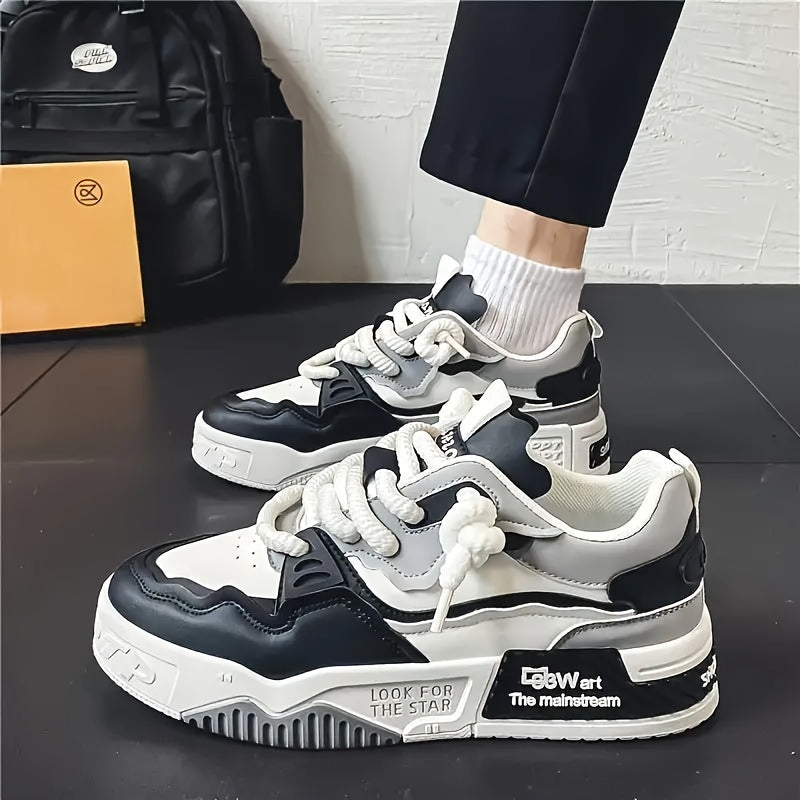 Chunky herre streetwear-sneaker med profileret sål og komfortpolstring – Kairo