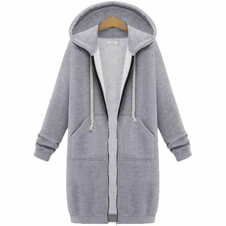 Casual Lang Damecardigan - CozyZip
