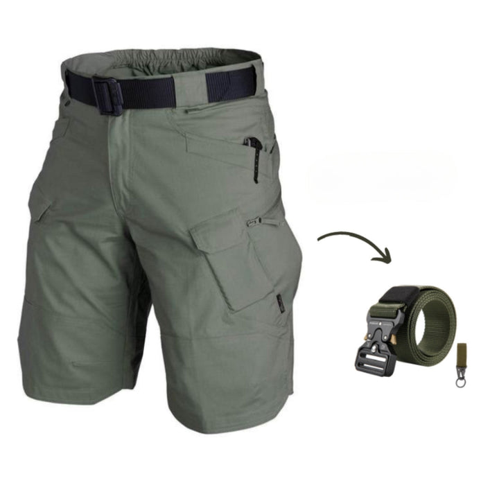 Herre cargo-shorts med 7 lommer & gratis bælte – Taro
