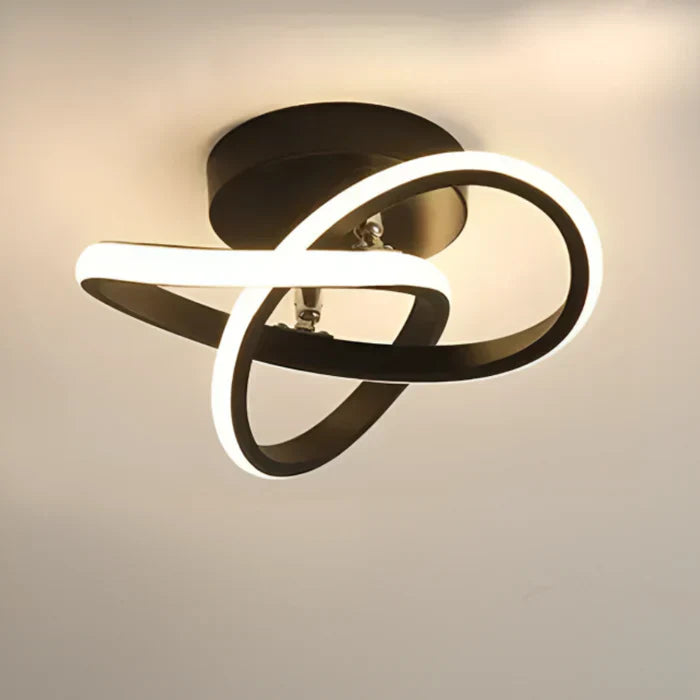 Moderne LED-loftlampe med dobbelt ringdesign - Twilight Rings