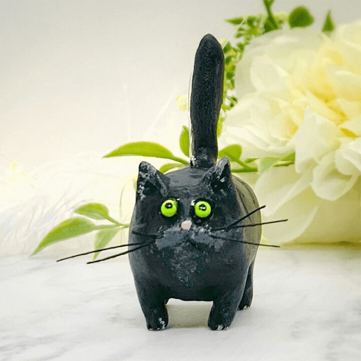 Unikt håndlavet juleornament med kat - Purrfect Holiday Hangers