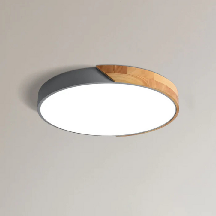Delos Scandi Wood Ceiling Light | Natural LED Design Lamp 20