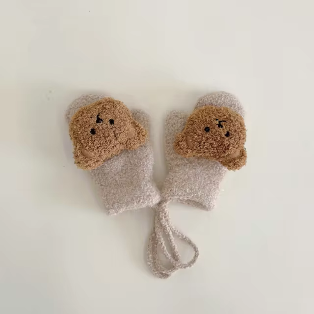 Børne-vinterhandsker med bjørnemotiver – TinyBear handsker