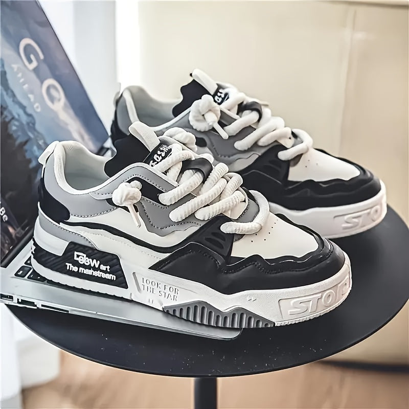 Chunky herre streetwear-sneaker med profileret sål og komfortpolstring – Kairo