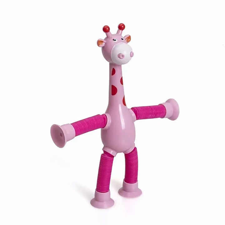 Fleksibelt giraf-legetøj med sugekop - StretchyGiraffe
