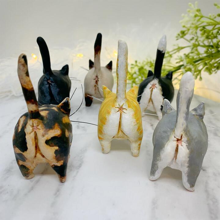 Unikt håndlavet juleornament med kat - Purrfect Holiday Hangers