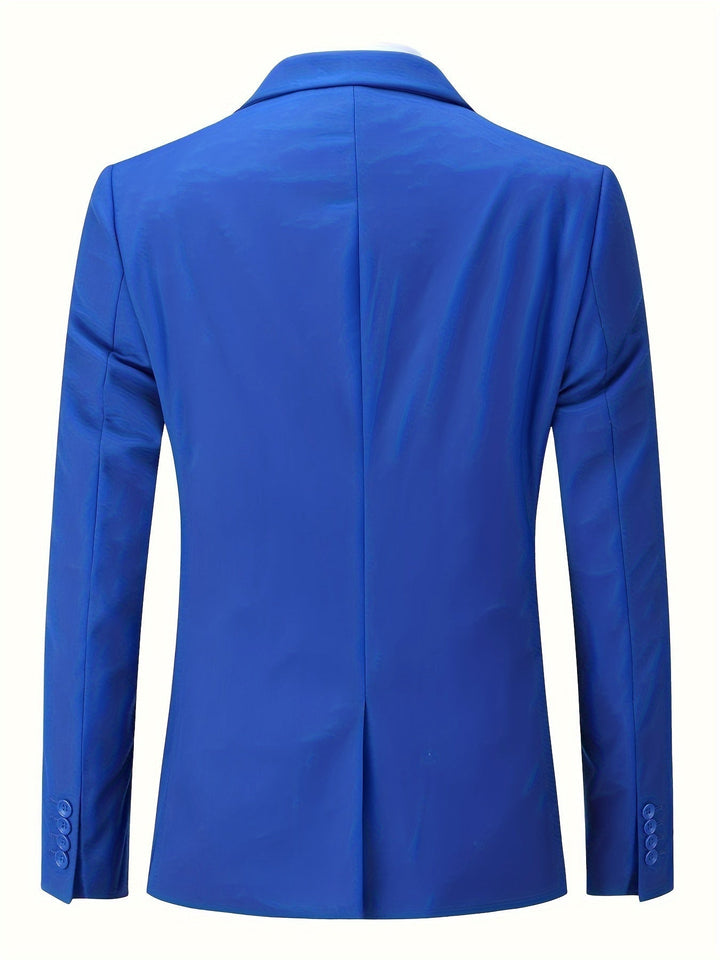 Klassisk ensfarvet herreblazer - Floris