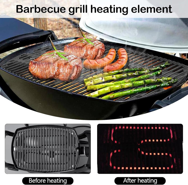 Højtydende rustfrit stål grill varmelegeme 2200W til udendørs elektrisk BBQ – Zeythra