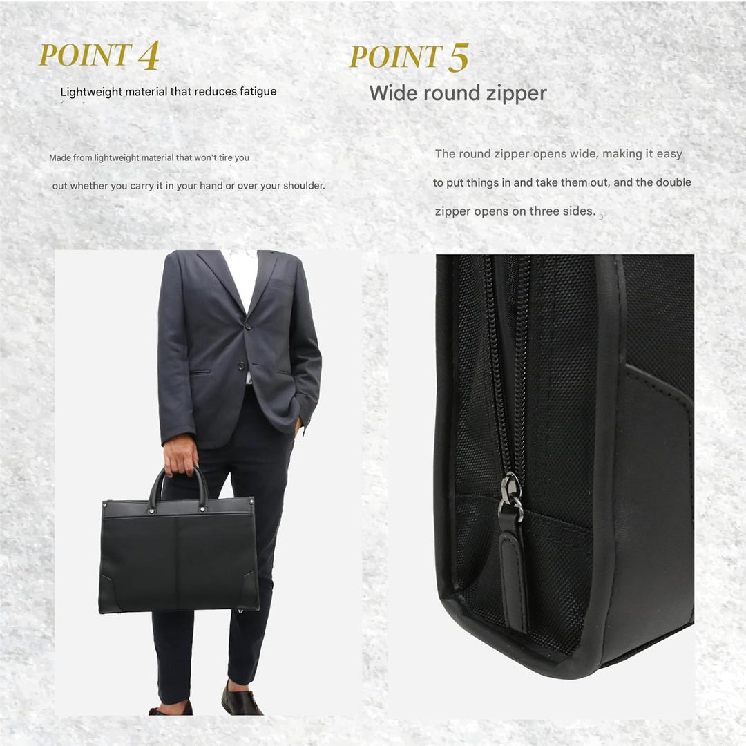 Professionel 2-i-1 business-laptoptaske med organiseret opbevaring