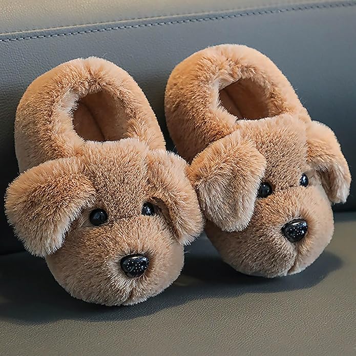 Børnehjemmesko med hundedesign – PuppyPaws