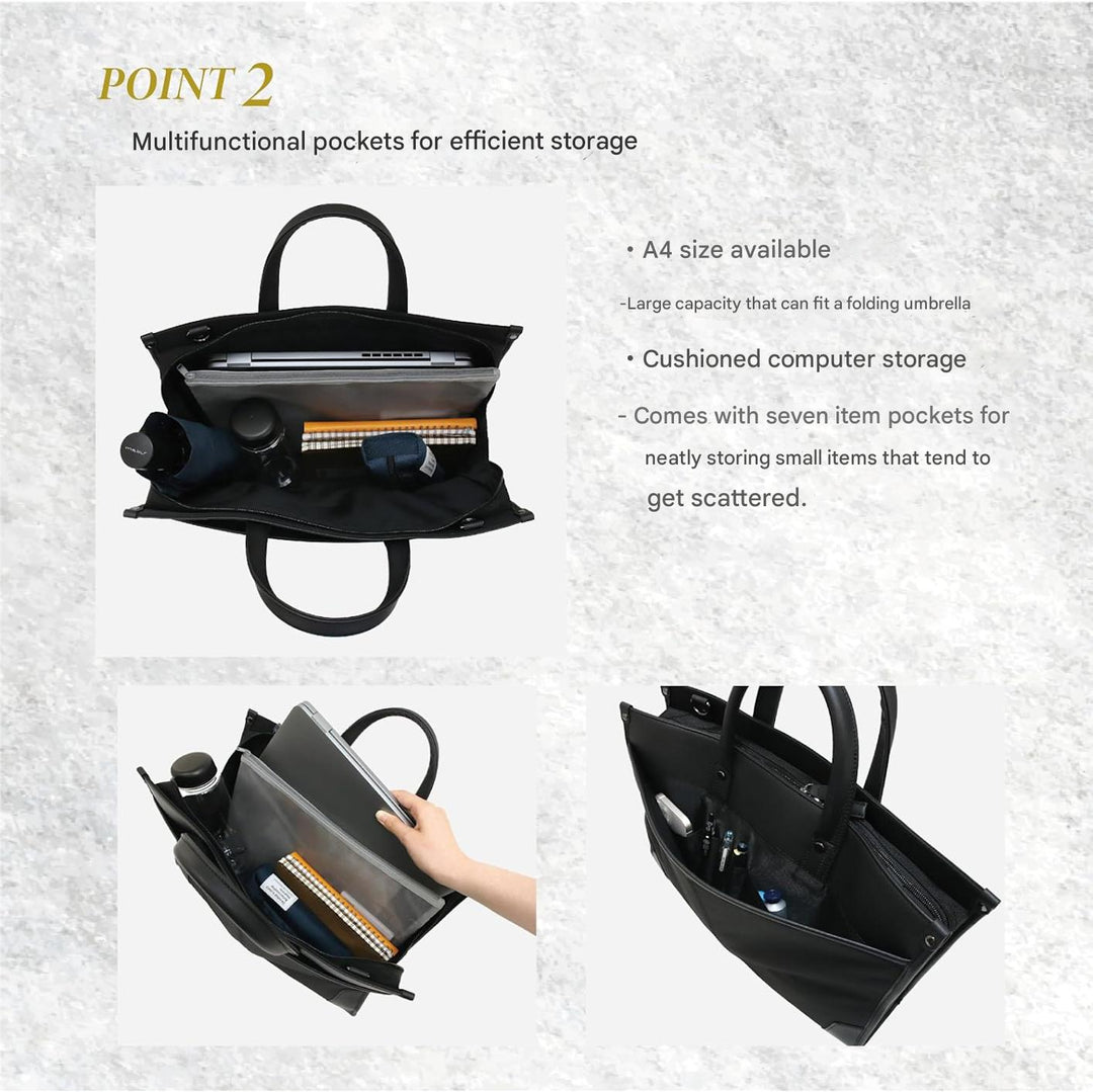 Professionel 2-i-1 business-laptoptaske med organiseret opbevaring