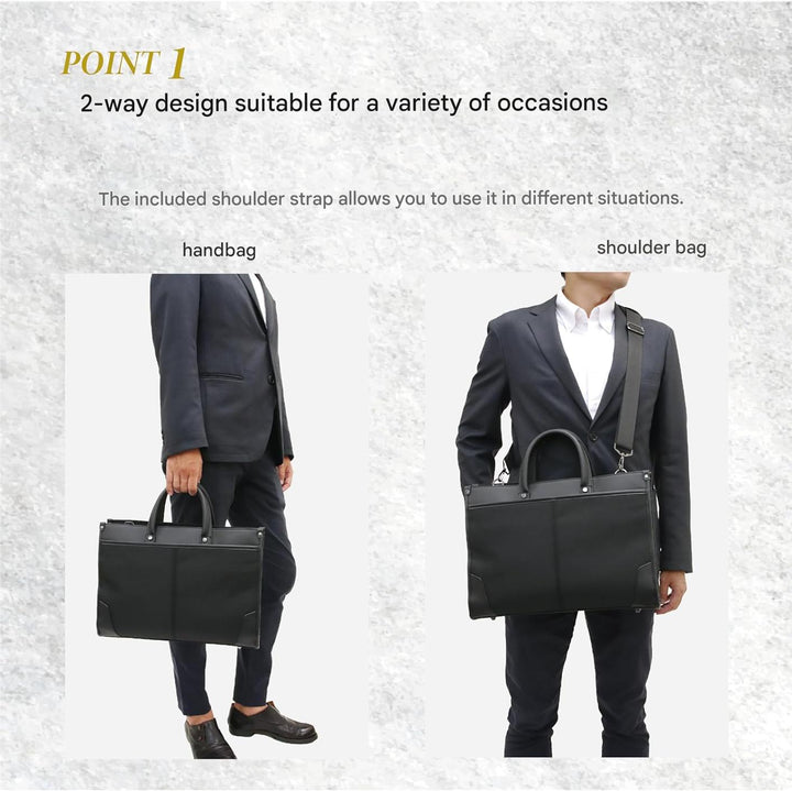 Professionel 2-i-1 business-laptoptaske med organiseret opbevaring