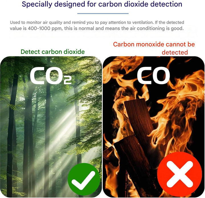 Bærbar CO2-detektor – Aervent