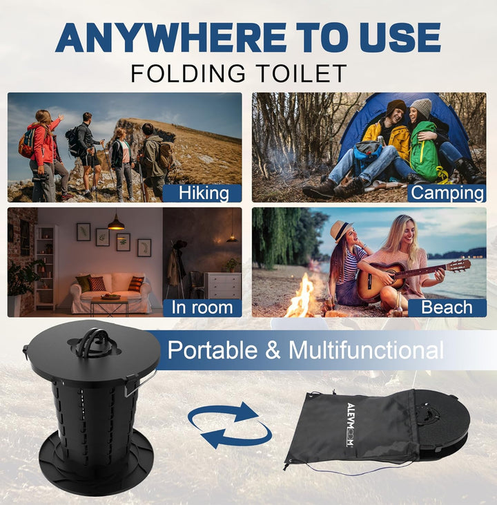 Bærbart Toilet med Justerbar Højde-CampMate
