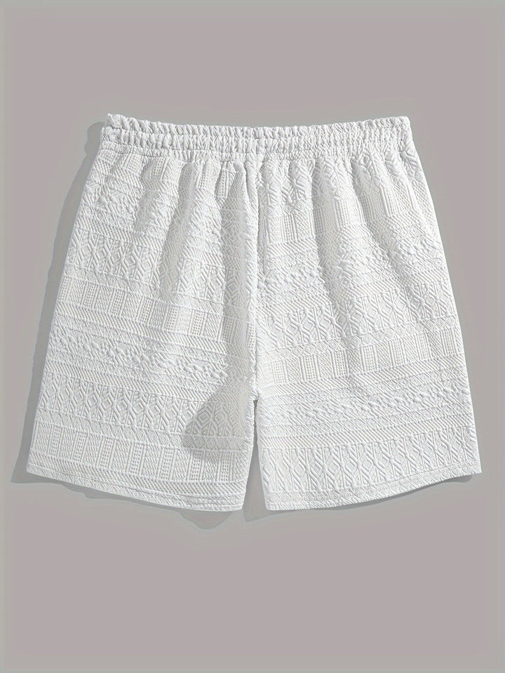 Sommershorts til mænd, basic look med snøre for komfort - Finn