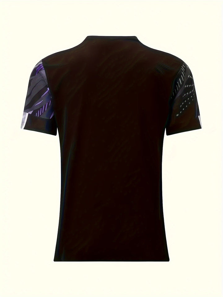 Kortærmet t-shirt med stribet mønster, sommerlook til herrer - Timo