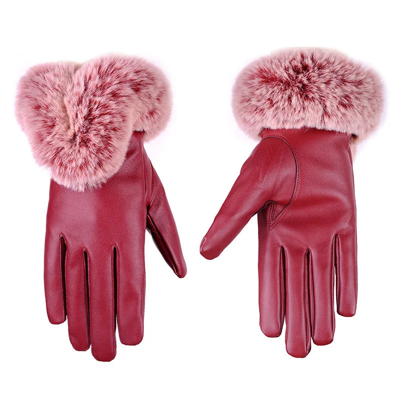 Trendy PU-læderhandsker - SilkGlide