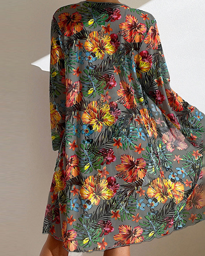 Tredelt bikini-sæt med blomsterprint – Yara