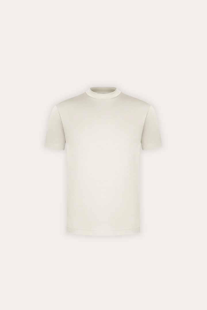 Stilfuld herre-T-shirt i merceriseret bomuld – Dario