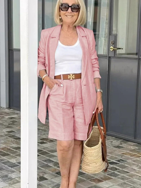 Trendy Dame Hør-sommersæt – Camille