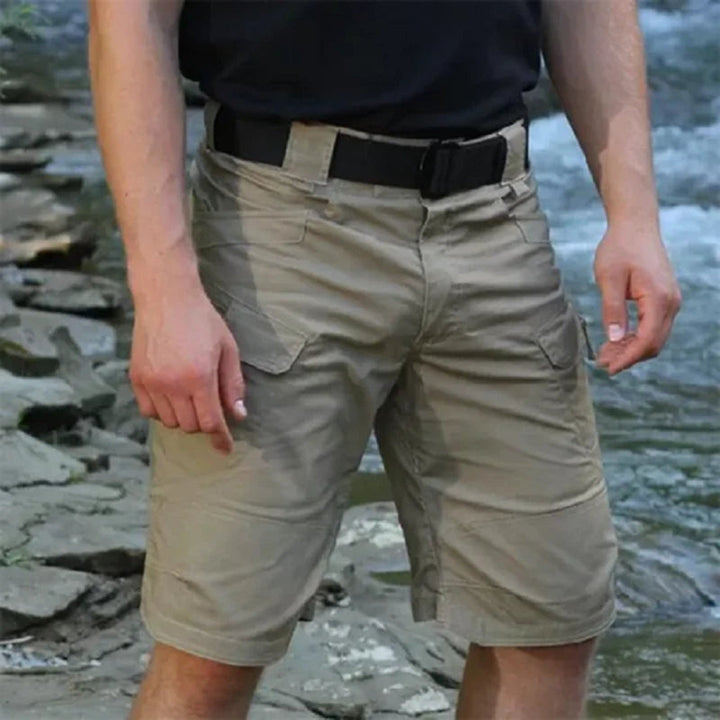 Herre cargo-shorts med 7 lommer & gratis bælte – Taro
