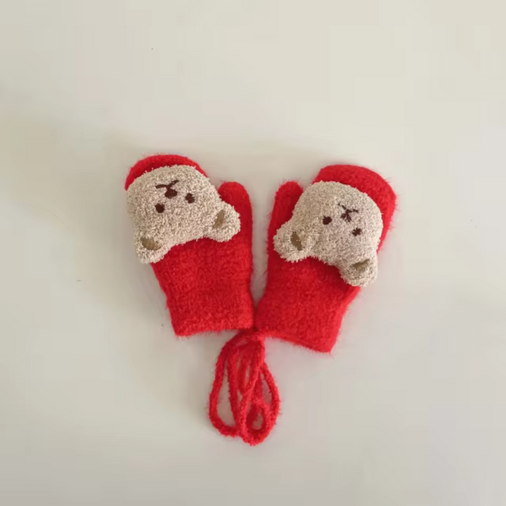 Børne-vinterhandsker med bjørnemotiver – TinyBear handsker
