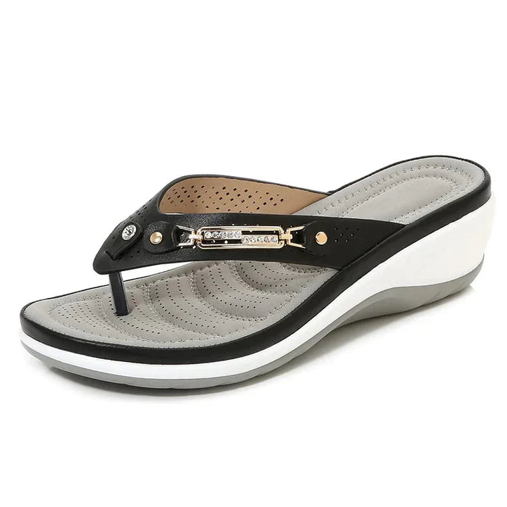 Ortopædiske dames-sandaler med blød sål – Solelite