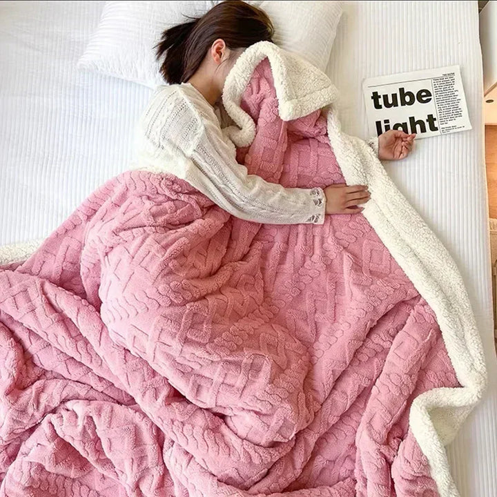 Tykt vintertæppe af lammeuld - WarmWool