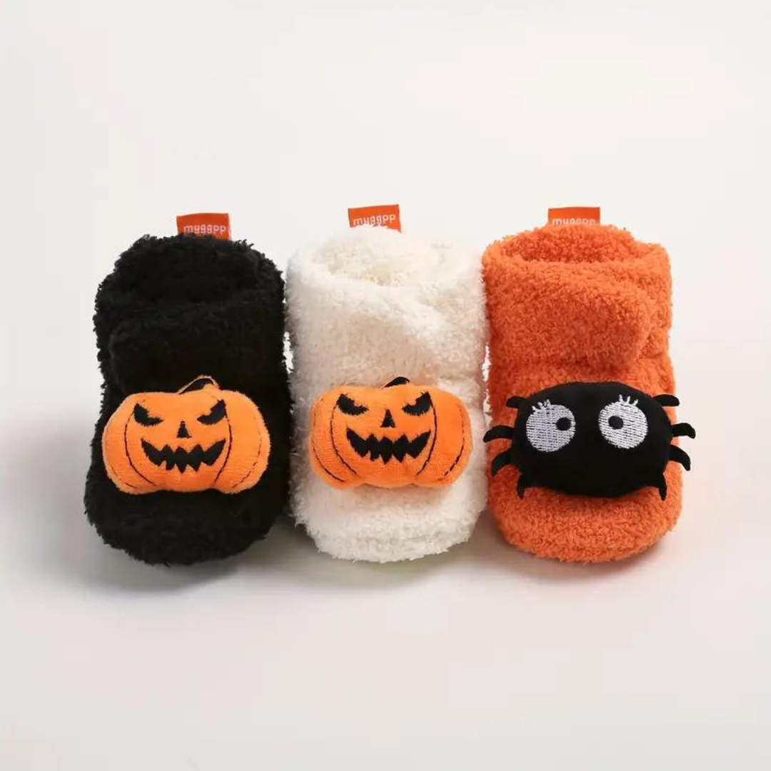 Børns Halloween hjemmesko med cartoonprint – SpookySteps