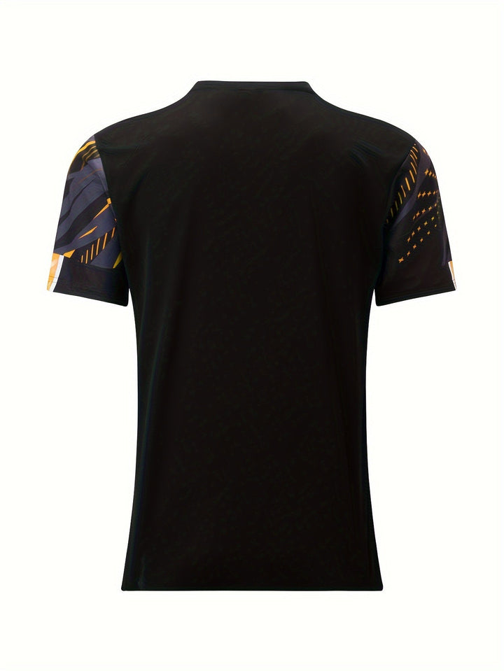 Kortærmet t-shirt med stribet mønster, sommerlook til herrer - Timo