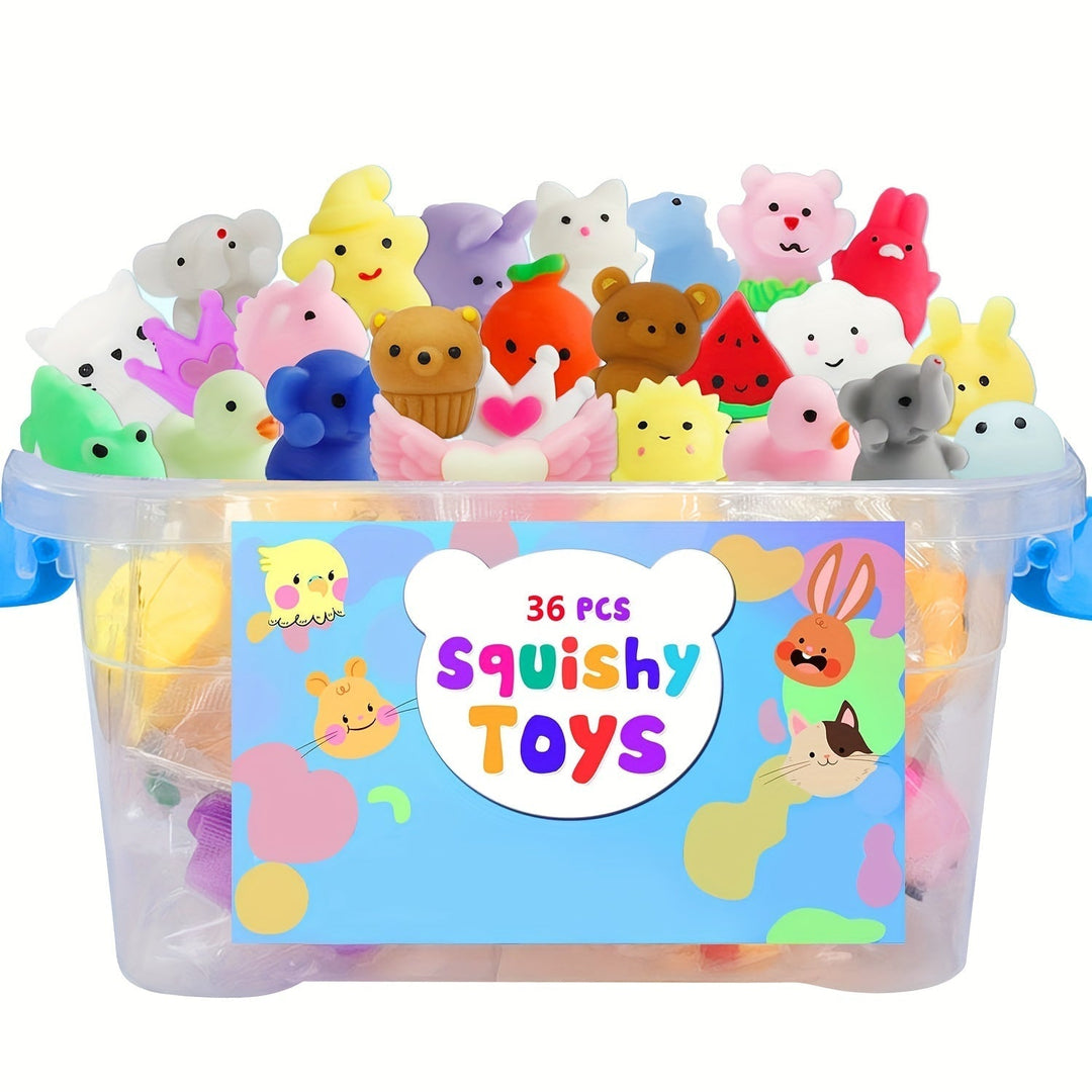 36 søde squishy dyrelegetøj - KawaiiKnijpjes