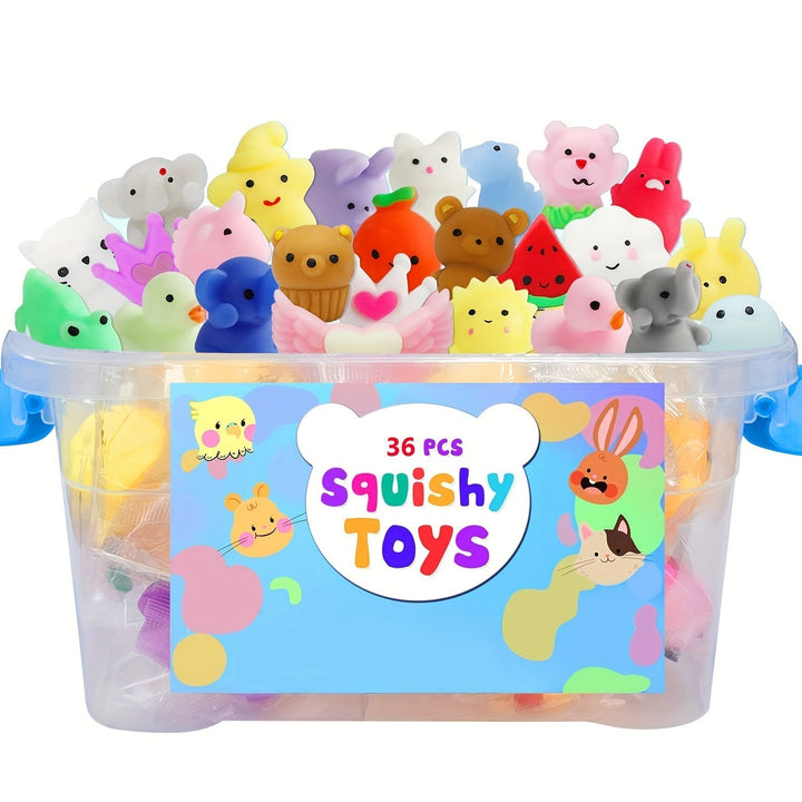 36 søde squishy dyrelegetøj - KawaiiKnijpjes