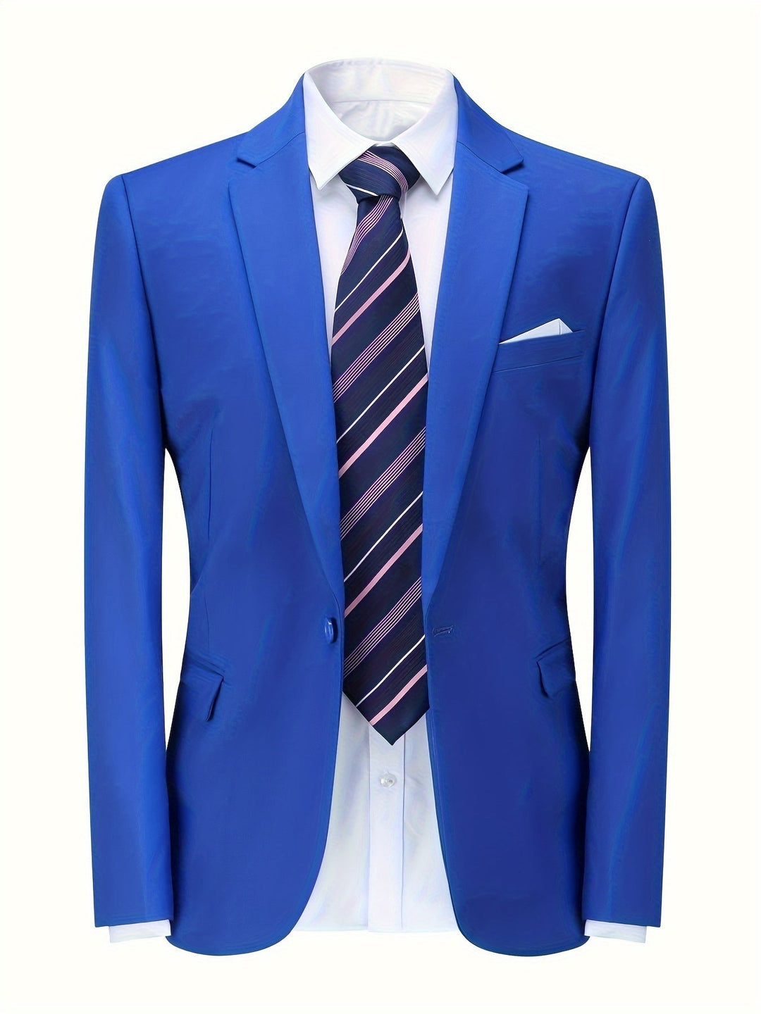 Klassisk ensfarvet herreblazer - Floris