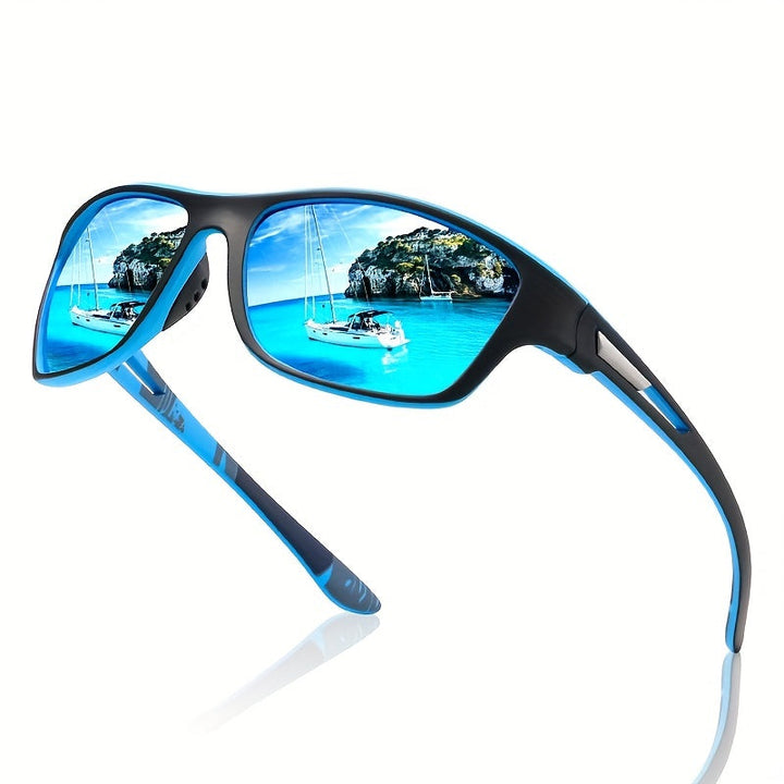 Sportsolbrille til herrer med polariserede linser og UV400-beskyttelse – Vayron