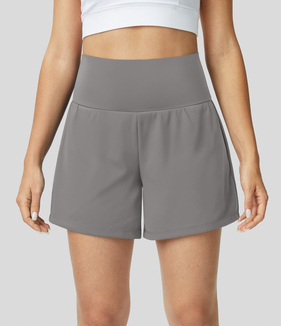 Åndbare & hurtigtørrende high-waist træningsshorts til damer – Mirabella