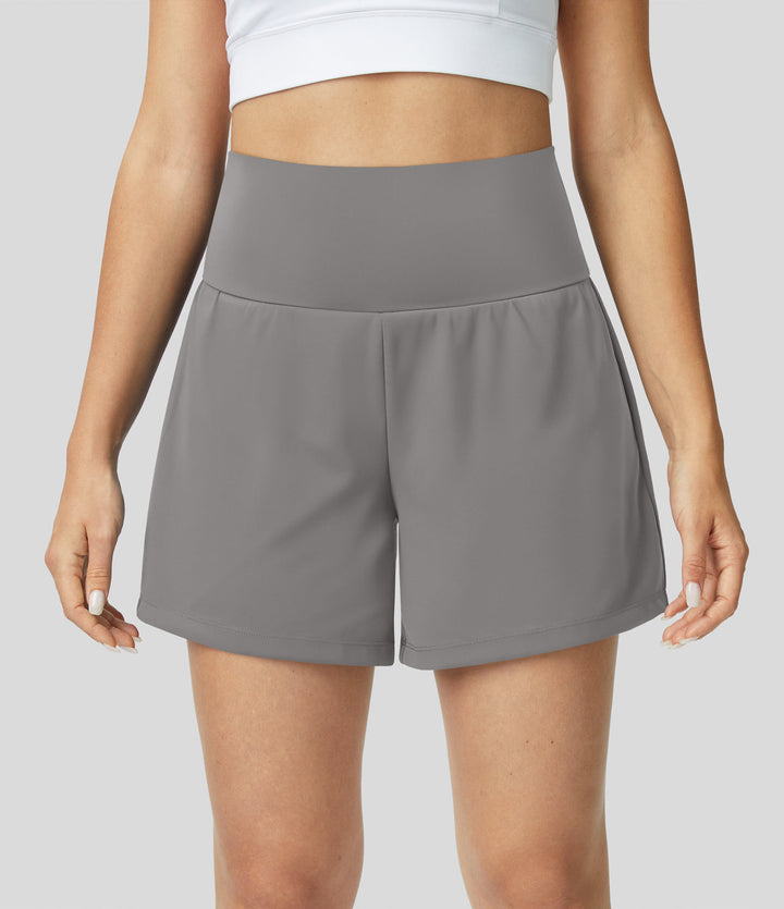 Åndbare & hurtigtørrende high-waist træningsshorts til damer – Mirabella