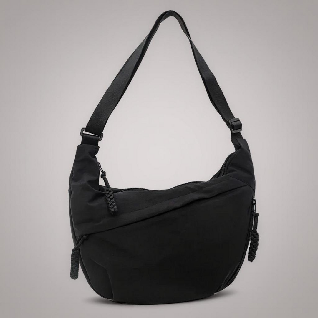 Shoulder Bag - Adjustable Strap, Multi-Pocket Nylon Crossbody 11