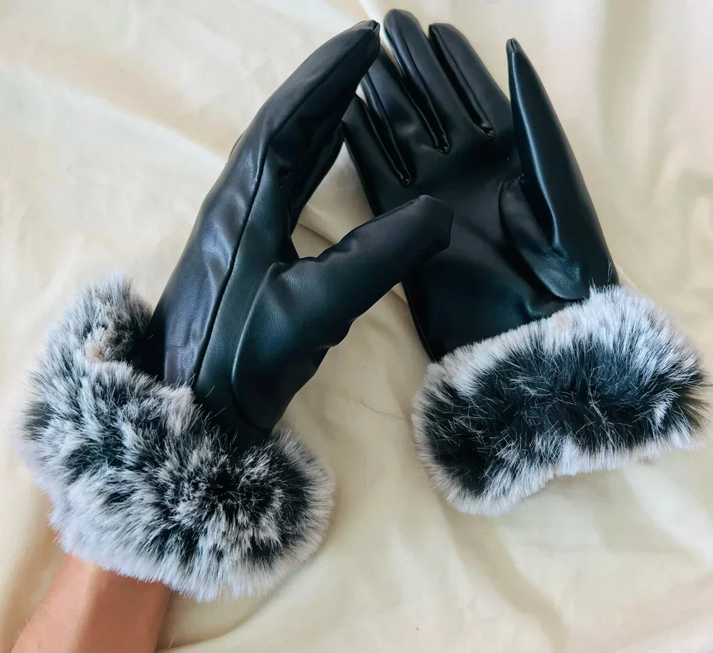 Trendy PU-læderhandsker - SilkGlide