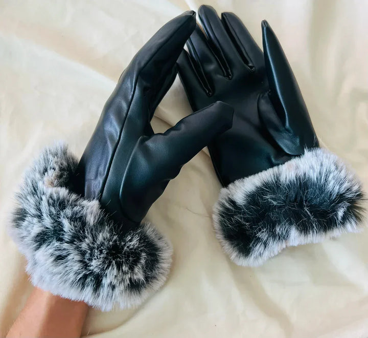 Trendy PU-læderhandsker - SilkGlide