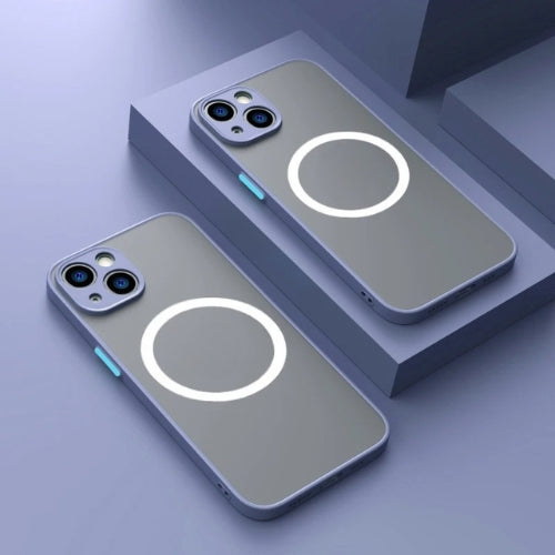 Matte magnetisk telefonetui med MagSafe og faldbeskyttelse – 1+1 GRATIS