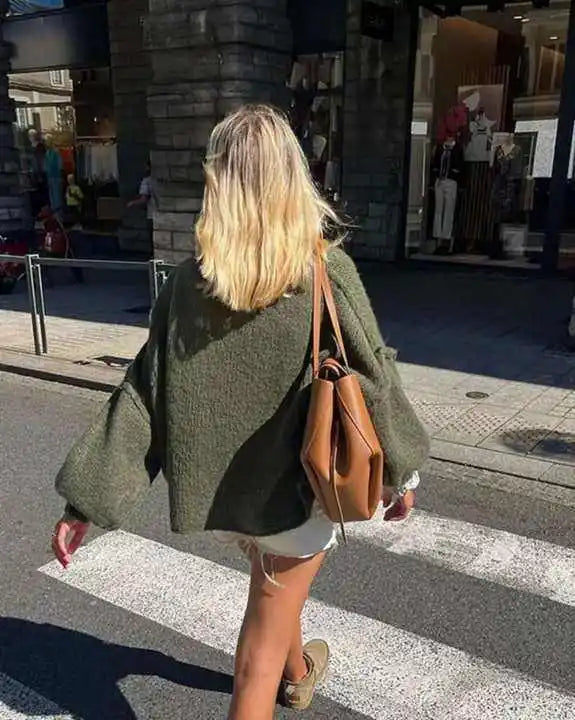 Oversized strikket damesweater - Mia
